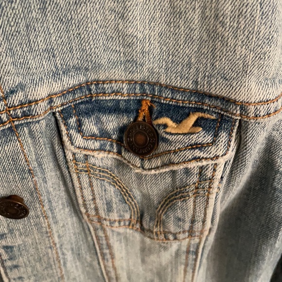 Hollister Jean Jacket Light Wash Vintage y2k - Picture 2 of 8